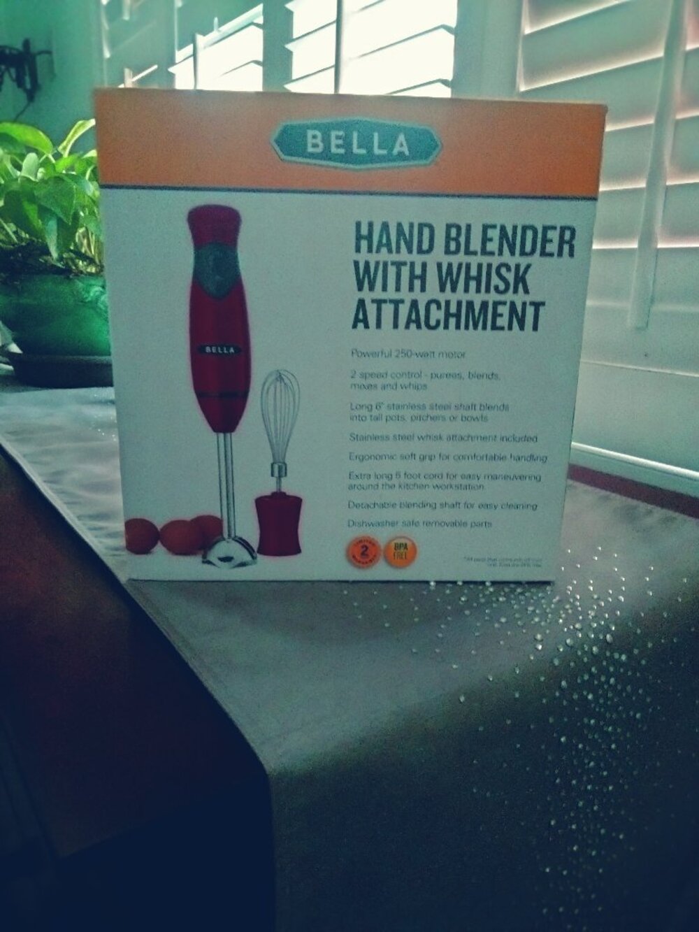 Bella Hand Mixer with Whisk Attachment - Never opened in original packaging
